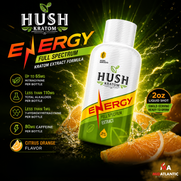 Hush Energy Full Spectrum 2oz Kratom Shots *Display of 12*