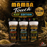 Mamba Touch Kief Edition D9 Fire Kief Coated 2g Pre-Rolls (Pre-Priced $14.99 / 5 Per Jar) *Sold As Singles*