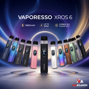 Vaporesso Xros 6 1800mAh Pod System Kit w/ 2x Xros Corex 3.0 Pods