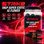 STRIKE Super Exotic THCP 1g Flower *Jar of 30*