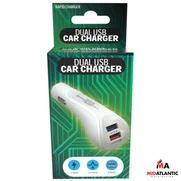 [KCDS] 5 Volt 2.4 Amp Quick Charge 2 USB Port Car Charger *Case of 24*