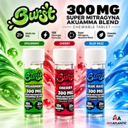Burst 3,000mg Super Mitragyna + Akuamma Chewable Tabs (10 Per Tube) *Sold As Singles* 