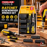 Sterling 31 Piece Ratchet Screwdriver Wrench Set *Case of 12*