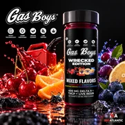 Gas Boys Wrecked Edition Nano Rapid Release 25mg D9 LR Blend Gummies (16 Gummies Per Jar) *Sold As Single*