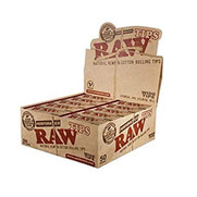 Raw Wide Perforated Tips *Display of 50*