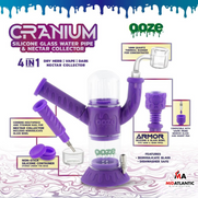 Ooze Cranium 4-in-1 Water Pipe & Nectar Collector Kit