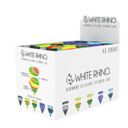 White Rhino Diamond Silicone Spinner Jar *Display of 45*