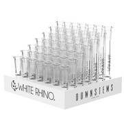 White Rhino Glass Downstems *Display of 49*
