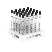 White Rhino Pyrex V2 Dab Straw with Silicone Cap *25 Count Display*