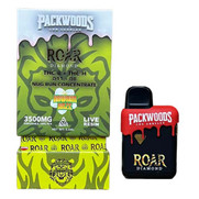 Packwoods x Roar 3500mg Nug Run Live Resin Blend THCB + THCH + D11 + D8 Daimond 3.5g Disposables *Display of 5*