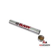 Raw Aluminum Travel Tube w/ Cork Lined Cap