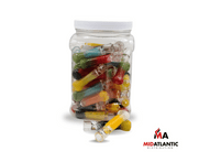 Dual Color Design Glass Chillums, standing at a perfect 3 inches in length.