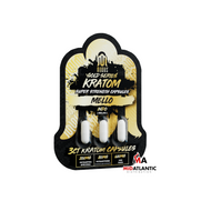 Modus (Medusa) Gold Series 600mg 3ct Kratom Capsules *Display of 10* - Mello Indo (Relax Blend)
