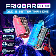 FrioBar MX10K DuoMesh2.0 10,000 Puffs 50mg 10mL Disposables FrioBar MX10K DuoMesh2.0 10,000 Puffs 50mg 10mL Disposables