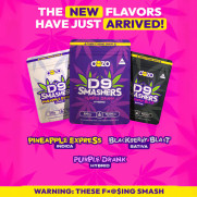Dozo Don't Trip 10,000mg D9 Smashers (20x 500mg Gummies Per Pouch) *Display of 5*