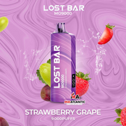 Lost Bar MO9000 9000 Puffs 50mg 18mL Disposables *Display of 5* - Strawberry Grape Lost Bar MO9000 9000 Puffs 50mg 18mL Disposables *Display of 5* - Strawberry Grape