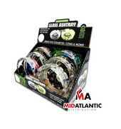 SmokeZilla Glow In The Dark Ashtrays (Assorted Designs) [Model# 23719] *Display of 6*