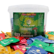 Gold Silver Tripp Shroomz 140,000mg Assorted Flavors Gummy Bucket (2x 700mg Gummies Per Pouch) Bucket of 100 Pouches