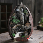 Backflow Cone Incense Burner (Assorted Designs) *Sold As Singles* - Smoke Garden Waterfall Backflow Cone Incense Burner (Assorted Designs) *Sold As Singles* - Smoke Garden Waterfall