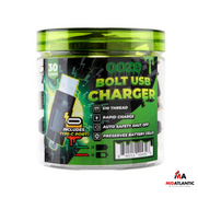 Ooze Bolt USB Charger w/ Charge Indicator & Type-C Port *Jar of 30*