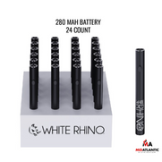 White Rhino Slim 280mAh Cartridge Pen w/ Preheat Function *Display of 24*