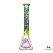 Cheech Glass 17in Beaker in Beaker Waterpipe [CHE-244] - Green