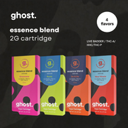 Ghost. Essence THCA Live Badder Blend 2g Cartridges *Display of 5*