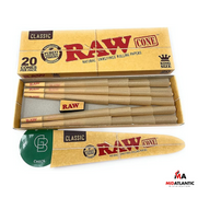 Raw Natural Unrefined Pre-Rolled Cones (20 Cones Per Pack) *Display of 12*