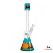 Inex Imagine Series Center Piece Beaker Waterpipe - Ocean Blue