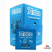 7Tabz 15mg 7-Hydroxy Kratom Tablets (1 Tablet Per Pouch / 2 Servings) Display of 40