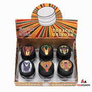 Cobra Metal 4 Part 52x35mm Grinders [GRZ524CP] *Display of 12*
