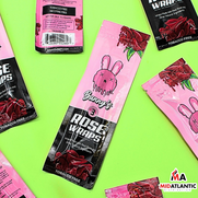 Bunny's Rose Wraps (3 Wraps Per Pouch) *Display of 25 Pouches*