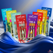 Lost THC VVS Sugar THCA Diamond Infused 1.65g Pre-Rolls (3 Pre-Rolls Per Pouch) *Display of 10*