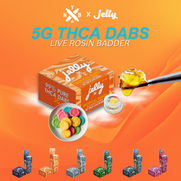 Not Your Bakery Jelly Series 99% Pure THCA Live Rosin Badder 5g Dabs *Dispenser Display of 3*