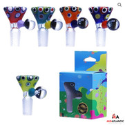 Cheech Glass Marble Muticolor 14mm Male Bowl [Model# CH-BOWL-095]