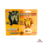 RHINO 25 51000k Male Enhancement Capsules (1 Capsule Per Pack) *Display of 24*