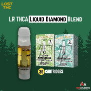Lost THC LR THCA Liquid Diamond Blend 3g Cartridges *Display of 5*