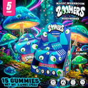 Zoomers Magic Mushroom Gummies (15 Gummies Per Pack) *Display of 5*