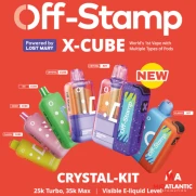 Lost Mary Off-Stamp X-Cube Cyrstal 35k Puffs 50mg 19mL Pod Disposables (Full Kit) *Display of 5*