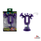 Ooze 7in. Trip Silicone & Glass Combo Water Pipe - Purple