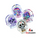 SmokeZilla Sugar Skull Glass Ashtrays (Assorted Designs) [Model#40319] *Display of 4*