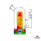 Inex (American Made) Pill Dab Rig w/ Bowl [Model# 3001] Sold As Singles - Gummy Green