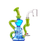 MK100 Thunder Bolt Recycler 8in. Dab Rig [Model# MK54] *Sold As Singles* - Jade Green + Blue