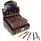 3in. Metal Cigarette One Hitter w/ Teeth & Wooden Tip Display of 100