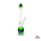 Inex Imagine Series Center Piece Straight Waterpipe [Model#3011] - Skull Green