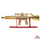 25in Rifle Glass Waterpipe - Gold