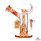 Very Demure, Very Mindful, Very Cutesy 8in Waterpipe [Model #CH-254] - Anodized Gold.jpg