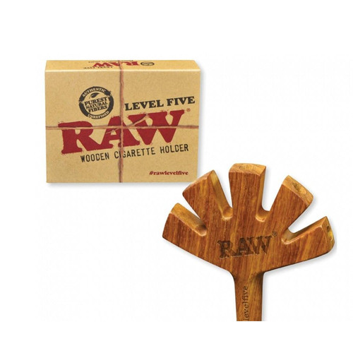 Raw Trident Wooden Cigarette Holder