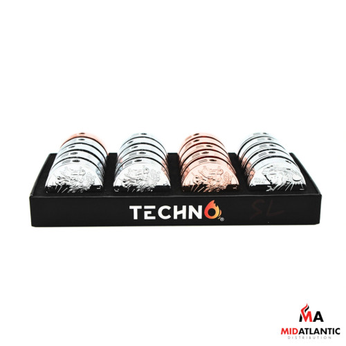 Techno Torch US Coin Lighters (Assorted Metallic Colors) *Display of 20* [Model#00001B-SL]