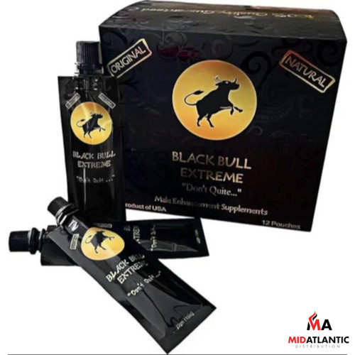 Black Bull Extreme Honey Male Enhancement Supplements *Display of 15 Packs*